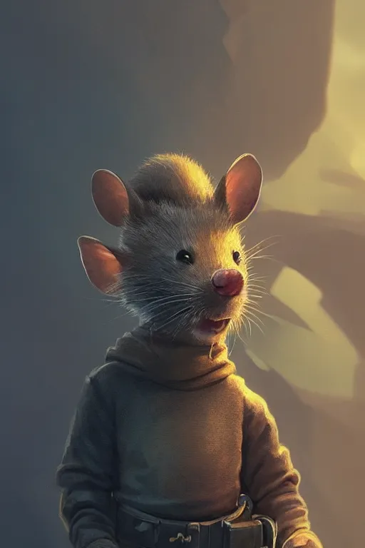 Prompt: portrait of a adorable mouse critter, dramatic lighting, cinematic, establishing shot, extremly high detail, photo realistic, cinematic lighting, post processed, concept art, artstation, matte painting, style by eddie mendoza, raphael lacoste, alex ross