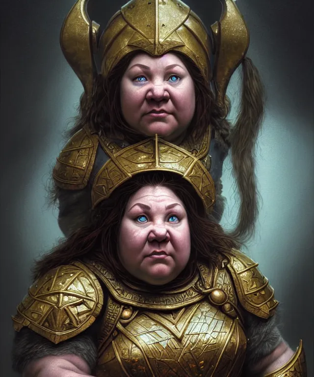 Prompt: hyperrealistic mixed media painting of a female dwarven cleric, chubby short stature, d&d, stunning 3d render inspired art by P. Craig Russell and Barry Windsor-Smith + perfect facial symmetry + dim volumetric lighting, 8k octane beautifully detailed render, post-processing, extremely hyperdetailed, intricate, epic composition, grim yet sparkling atmosphere, cinematic lighting + masterpiece, trending on artstation, very very detailed, masterpiece, stunning