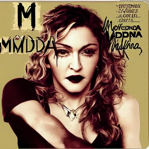 Image similar to the cover of a madonna's album.