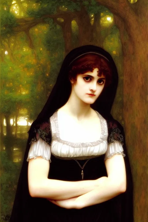 Prompt: gothic jane austen, painting by rossetti bouguereau, detailed art, artstation