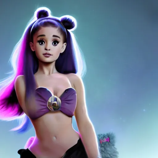 Image similar to ariana grande as an ogre fantasy art 4k