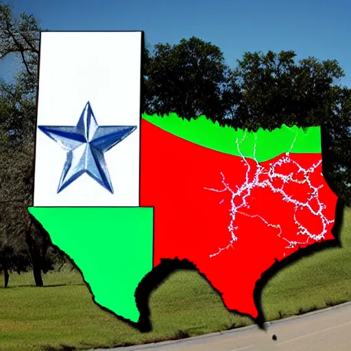 Prompt: texas as a walking state