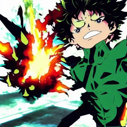 Image similar to Izuku Midoriya dies in a nuclear explosion, Yoji Shinkawa