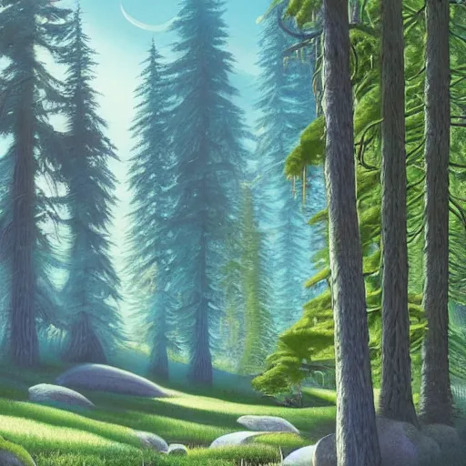 Image similar to summer colossal forest scotch album cover, by bob ross and lawren harris, trending on cgsociety, smooth