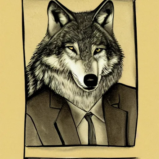 Image similar to portrait of the wolf detective