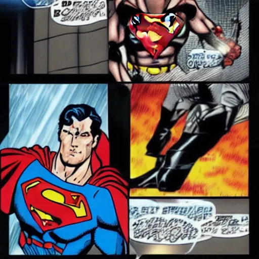 Prompt: Superman vs Terminator