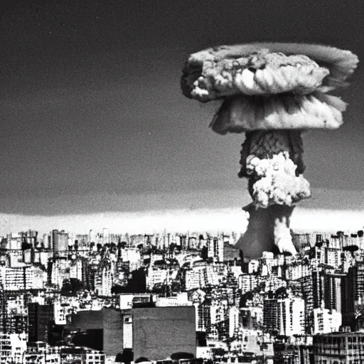 Prompt: a nuclear explosion in Buenos Aires