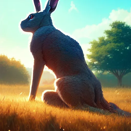 Image similar to watership down by sana takeda, nvidia rtx reflections, octane render 1 2 8 k resolution, extreme high intricate details, digital anime art by wlop, medium shot, mid - shot, composition by ilya kuvshinov, lighting by greg rutkowski