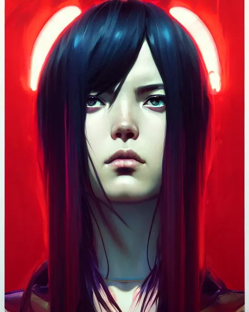 Image similar to portrait of neferata, realistic shaded perfect face, fine details. anime. realistic shaded beautiful lighting poster by ilya kuvshinov katsuhiro otomo ghost - in - the - shell, magali villeneuve, artgerm, jeremy lipkin and michael garmash and rob rey