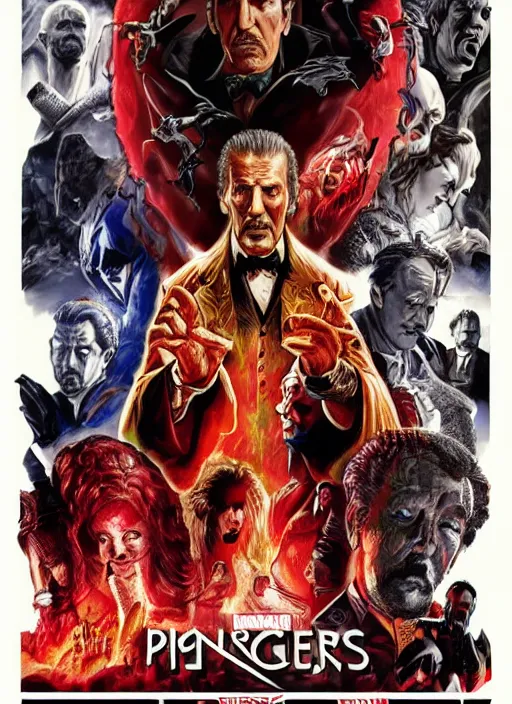 Image similar to vincent price in the marvel cinematic universe, official poster artwork, movie poster, highly detailed