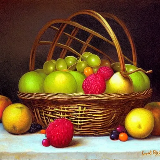 Image similar to fruit basket, fruit, ed binkley