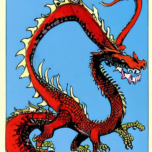 Image similar to dragon designs by quenten blake, bill waterson