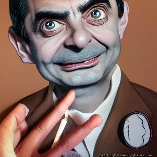 Prompt: Mr. Bean as willow, in the movie willow, by artgerm