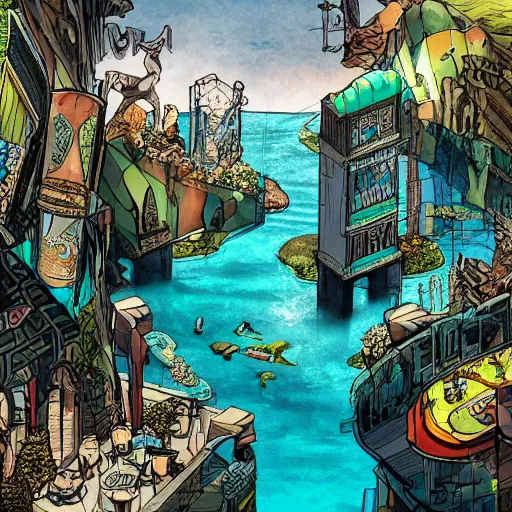 Prompt: Gentrified Atlantis