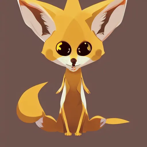 Prompt: fennec fox, clean cel shaded vector art. shutterstock. behance hd by lois van baarle, artgerm, helen huang, by makoto shinkai and ilya kuvshinov, rossdraws, illustration