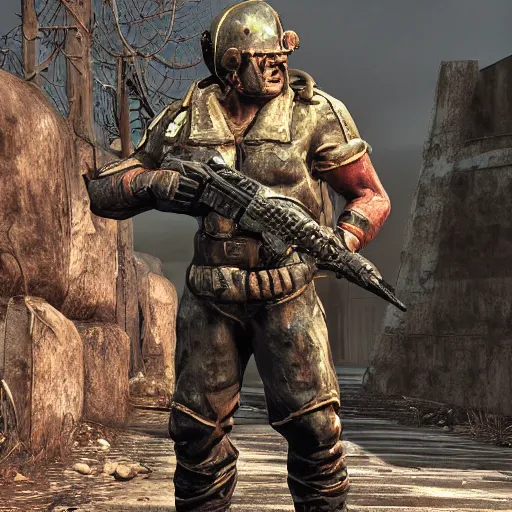 Image similar to sergeant arch dornan from fallout