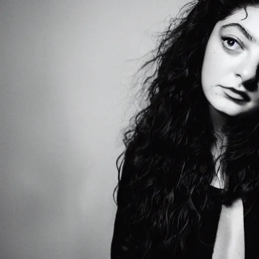 Prompt: lorde for rolling stone magazine photoshoot