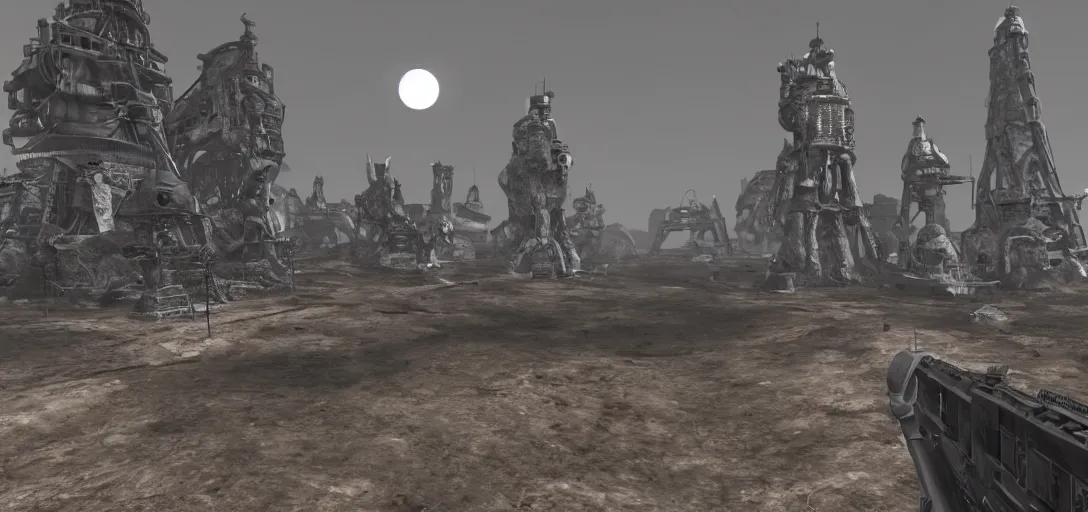 Prompt: moon is protodoom steelcog tribe fog, coherent, detailed, intricate, fusion, 8 k resolution