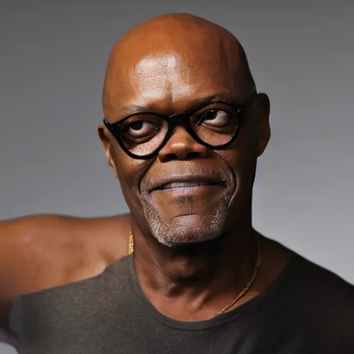 Image similar to Samuel L. Jackson as a ballerina, dancing gracefully, 4k, high details, studio lighting