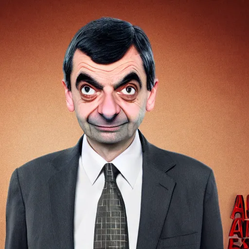 Image similar to mr. bean as a member of isis, serious, dramatic, extreme detail, 8 k resolution, sharp focus,