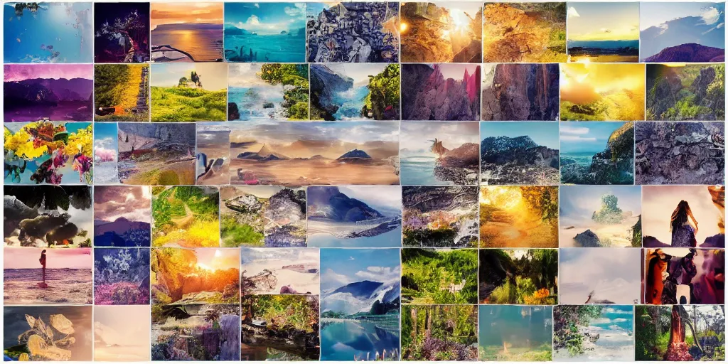 Image similar to beautiful photo collage poster 4 k