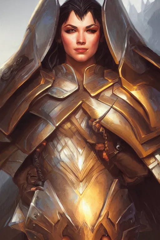 Image similar to amazon valkyrie athena, d & d, fantasy, portrait, highly detailed, headshot, digital painting, trending on artstation, concept art, sharp focus, illustration, art by artgerm and greg rutkowski and magali villeneuve