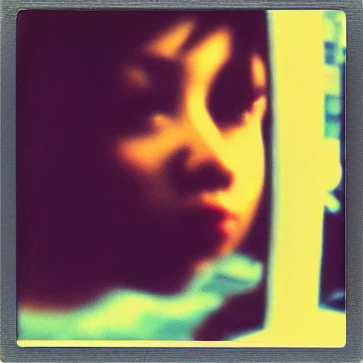 Image similar to polaroid of a dream reflection street photography portrait lomography