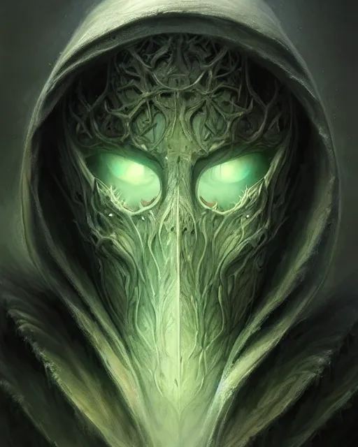 Image similar to concept art by artgerm, pestilence of the four horsemen of the apocalypse, soft green natural light, intricate, hooded death, fungus, highly detailed dark art, digital painting, artstation, concept art, smooth, sharp focus, illustration, art by greg rutkowski and luis rollo and uang guangjian and gil elvgren, symmetry!