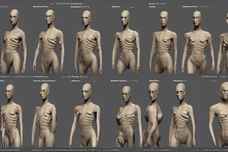 Image similar to An interface!!!!! of a program called Extract that genetically modifies (((human beings))) and 3D prints them, 4k, 8k, trending on artstation, artstation GUI, artstation interface