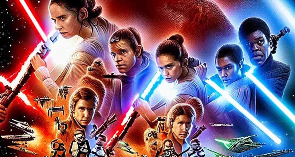 Image similar to Star Wars Movie Poster