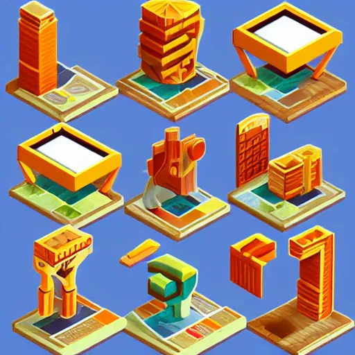 Image similar to isometric tokens