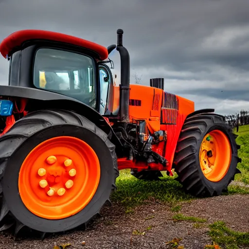 Prompt: neon badger spoon tractor, canon eos r 3, f / 1. 4, iso 2 0 0, 1 / 1 6 0 s, 8 k, raw, unedited, symmetrical balance, wide angle