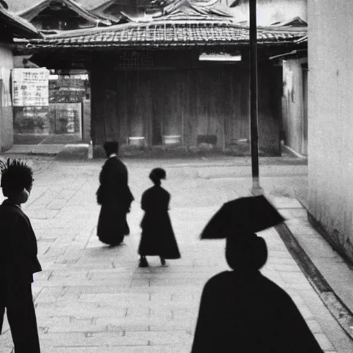 Image similar to candid street photography of a genji apparition dream scene ( 2 0 2 1 ) by hisaji hara