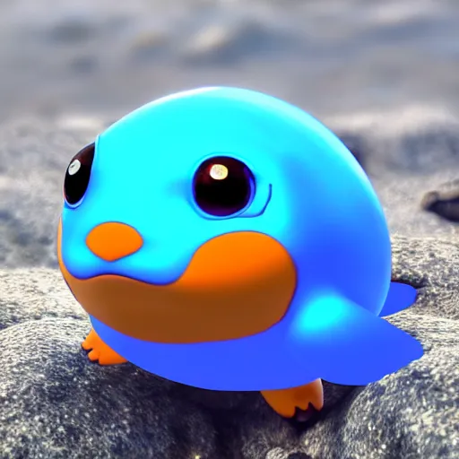 Prompt: photography of a realistic poliwag animal, ultra detailed, 8 k, cinematic lighting, natural background, trending on artstation, pokemon