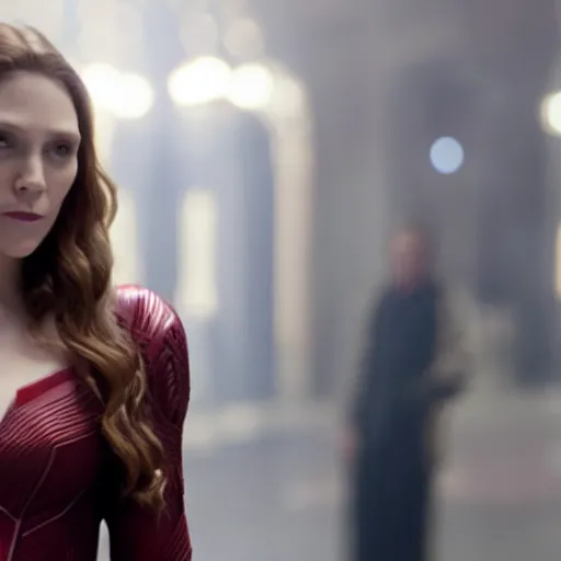 Image similar to Scarlet Witch pregnant, movie screencap