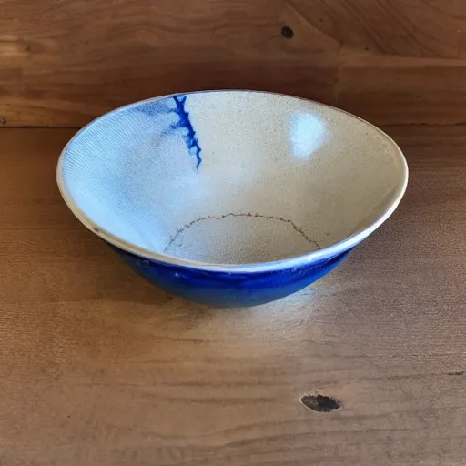 Prompt: photo of kintsugi bowl, high detail, beautiful, 8k,