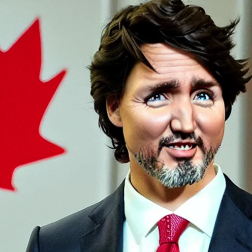 Prompt: justin trudeau as an anime doll