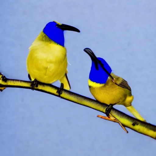 Image similar to blue and yellow Spurlybird