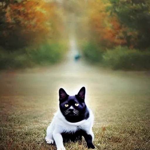 Image similar to a dog - cat - hybrid, animal photography