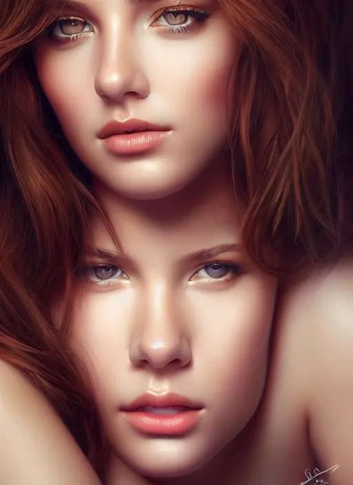 Image similar to photo of a gorgeous young woman in the style of stefan kostic, realistic, professionally retouched, half body shot, sharp focus, 8 k high definition, insanely detailed, intricate, elegant, art by stanley lau and artgerm