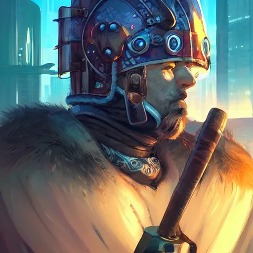 Image similar to cyberpunk viking helmet mask warrior goddess robot ninja fantasy, art gta 5 cover, official fanart behance hd artstation by jesper ejsing, by rhads, makoto shinkai and lois van baarle, ilya kuvshinov, ossdraws