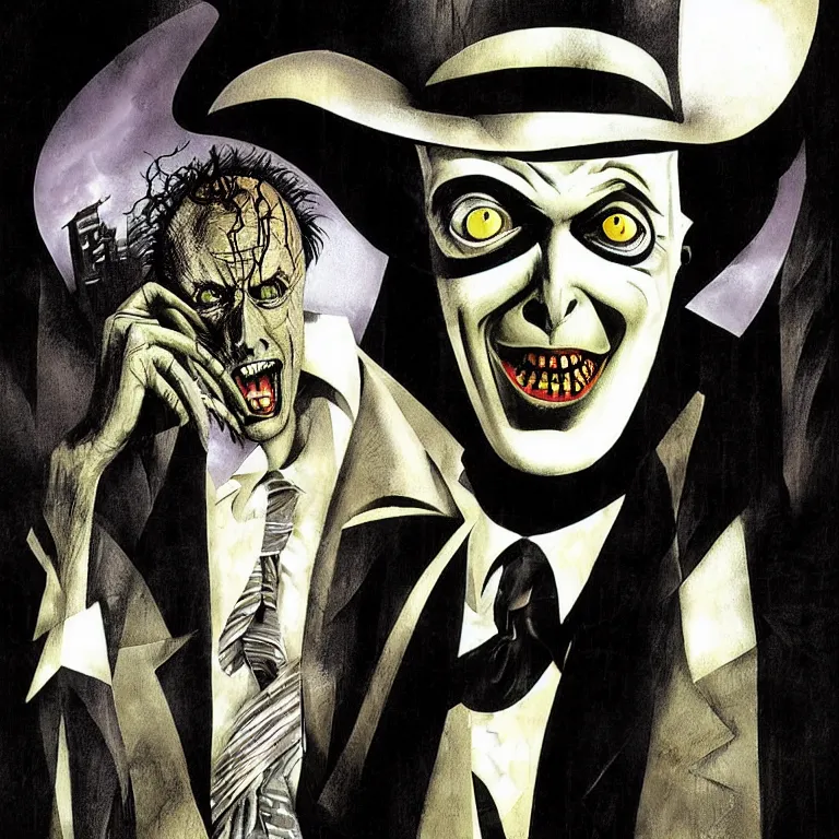 Image similar to Michael Keaton Beetlejuice by Dave McKean