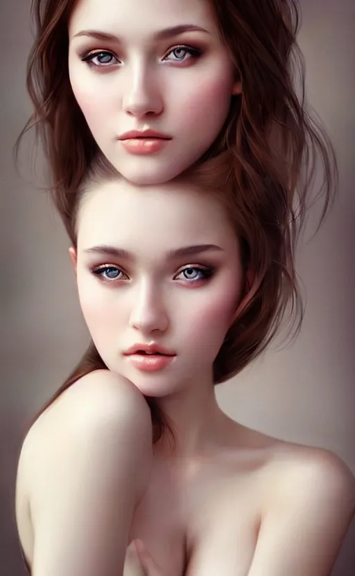 Image similar to a gorgeous russian female photo, bokeh, beautiful face, professionally retouched, soft lighting, realistic, smooth face, full body shot, torso, dress, perfect eyes, sharp focus on eyes, 8 k, high definition, insanely detailed, intricate, elegant, art by artgerm and kyoung hwan kim