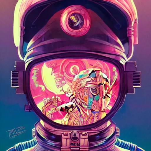 Image similar to high quality high detail portrait of a super diesel punk in an alien world, tristan eaton, victo ngai, artgerm, rhads, ross draws, hyperrealism, intricate detailed, alphonse mucha, 8 k, sci - fi, pastel colors, artstation,