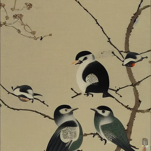 Image similar to birds by Itō Jakuchū