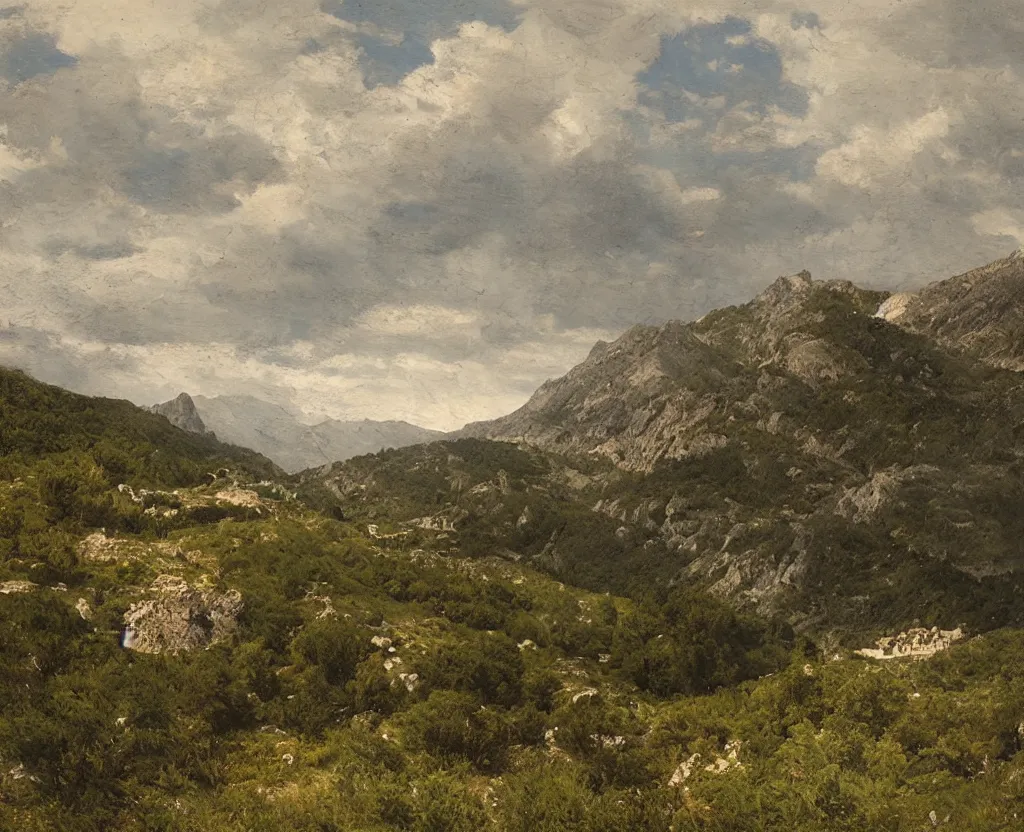 Prompt: a landscape by thomas rousset