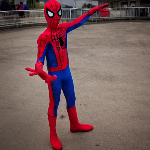 Prompt: spiderman dressed as a cowboy