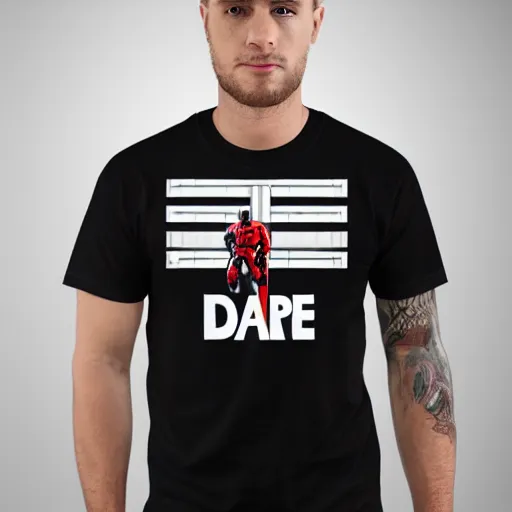 Image similar to robocop wearing d. a. r. e to resist drugs and violence shirt