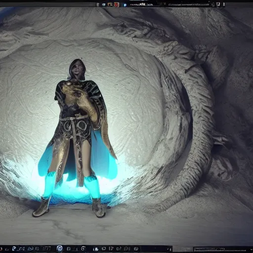 Image similar to hyperrealistic dslr film still of osrs ancient magicks ice spell cast, in skyrim, stunning 8 k octane comprehensive 3 d render, inspired by istvan sandorfi & greg rutkowski & unreal engine, perfect symmetry, dim volumetric cinematic lighting, extremely hyper - detailed, extremely lifelike attributes & lifelike texture, intricate, masterpiece, artstation, stunning