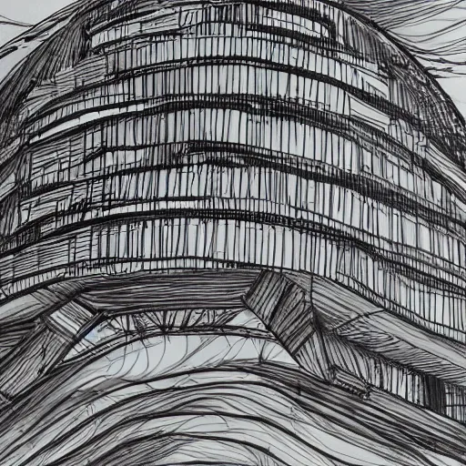 Prompt: hyper detailed architectural drawing of a potato